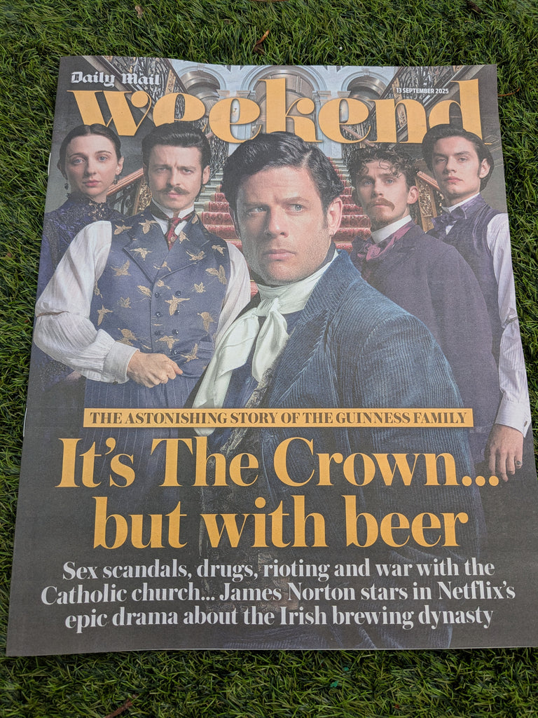 Mail Weekend Magazine 13 Sept 2025 JAMES NORTON Louis Partridge House of Guinness