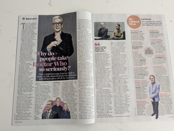 CULTURE Magazine April 25 2026 Peter Capaldi Dr Who.
