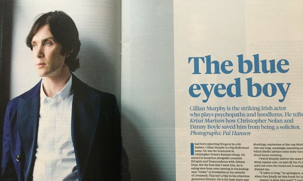 CILLIAN MURPHY ~ UK Sunday Times Magazine July 2014 Interview
