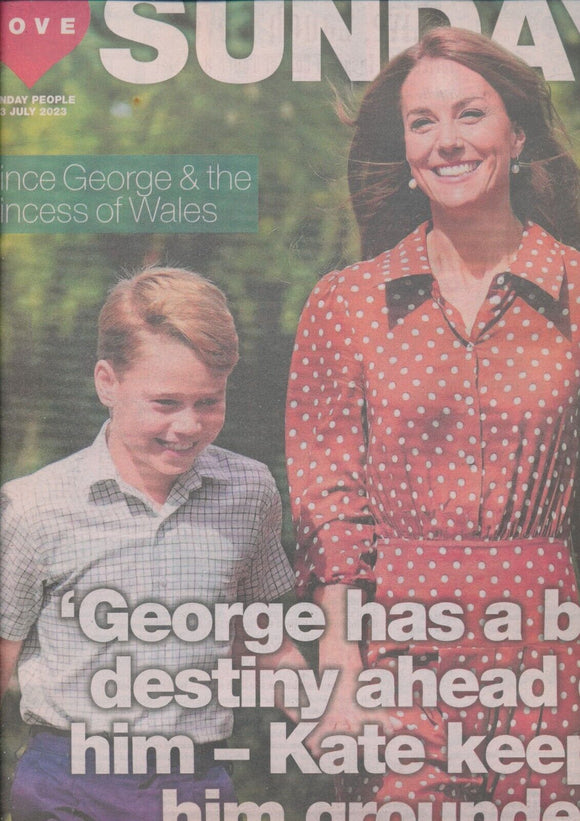 UK LOVE SUNDAY Magazine July 2023: PRINCE GEORGE AT 10 Kate Middleton