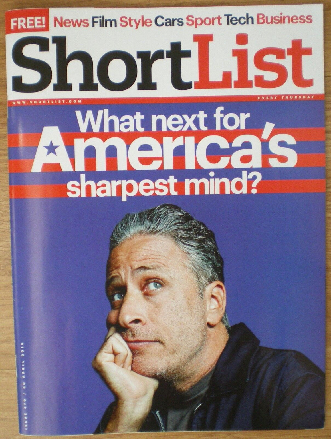 JON STEWART PHOTO INTERVIEW SHORTLIST MAGAZINE 2015 HARRY TREADAWAY PETER FIRTH