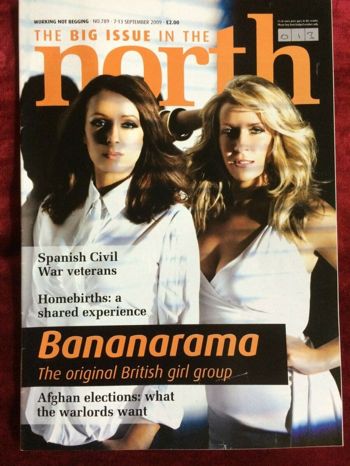 BANANARAMA rare UK BIG ISSUE magazine from 2009