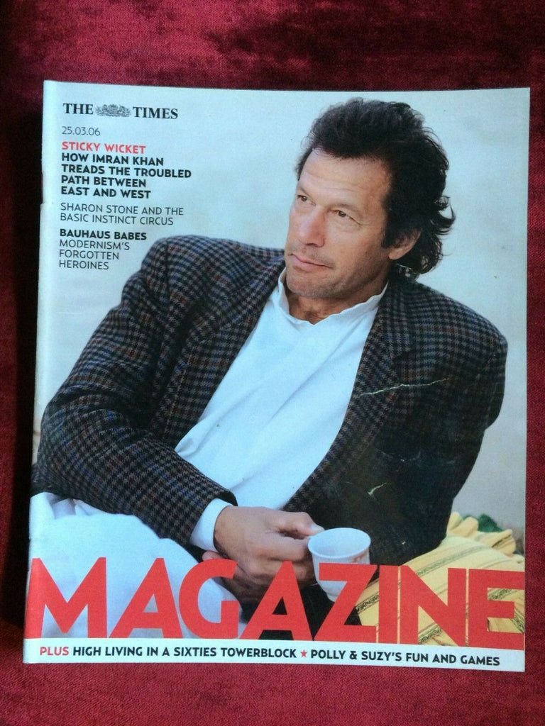 TIMES magazine 25/03/2006 IMRAN KHAN Sharon Stone UB40's Ali Campbell