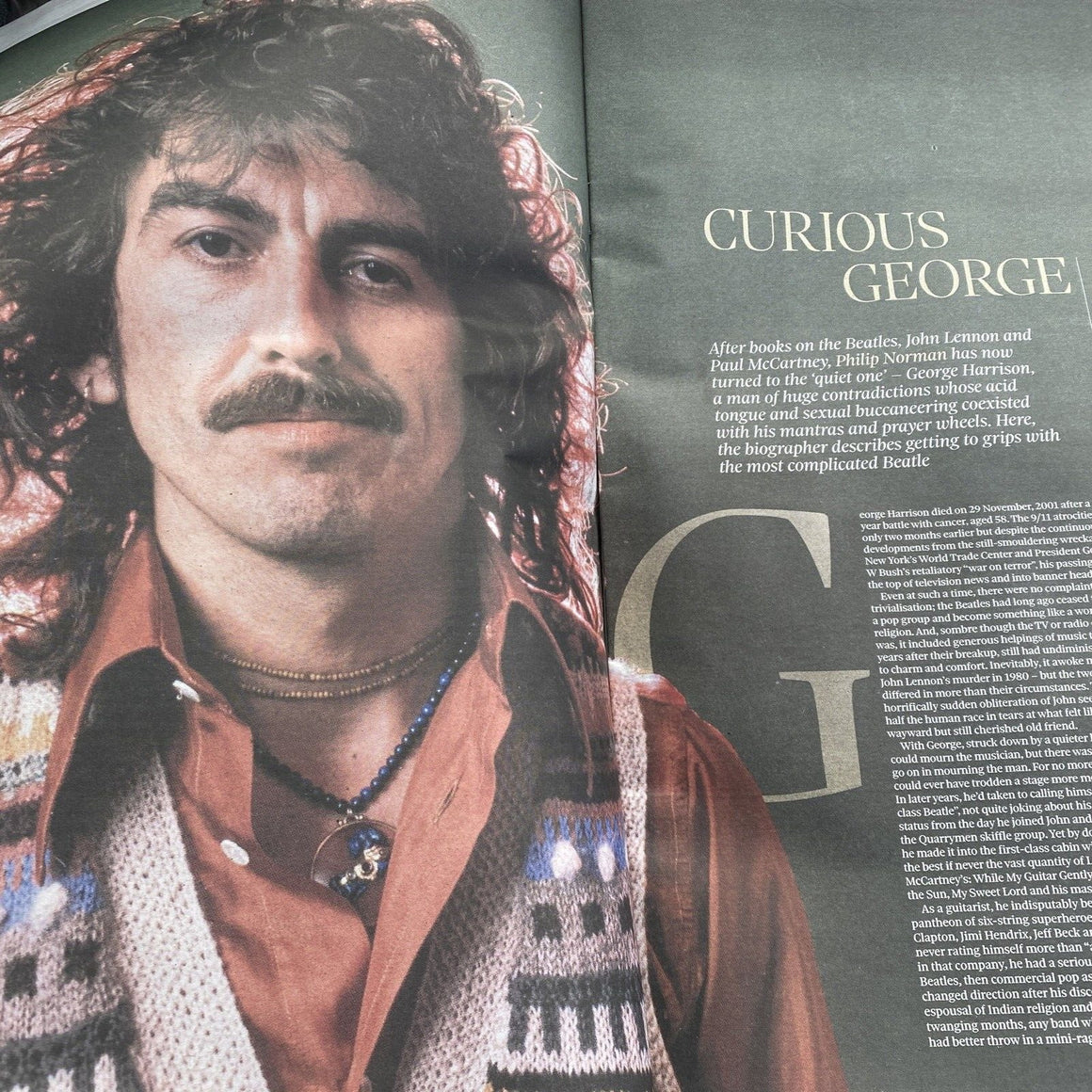 OBSERVER NEW REVIEW 29/10/2023 George Harrison The Beatles