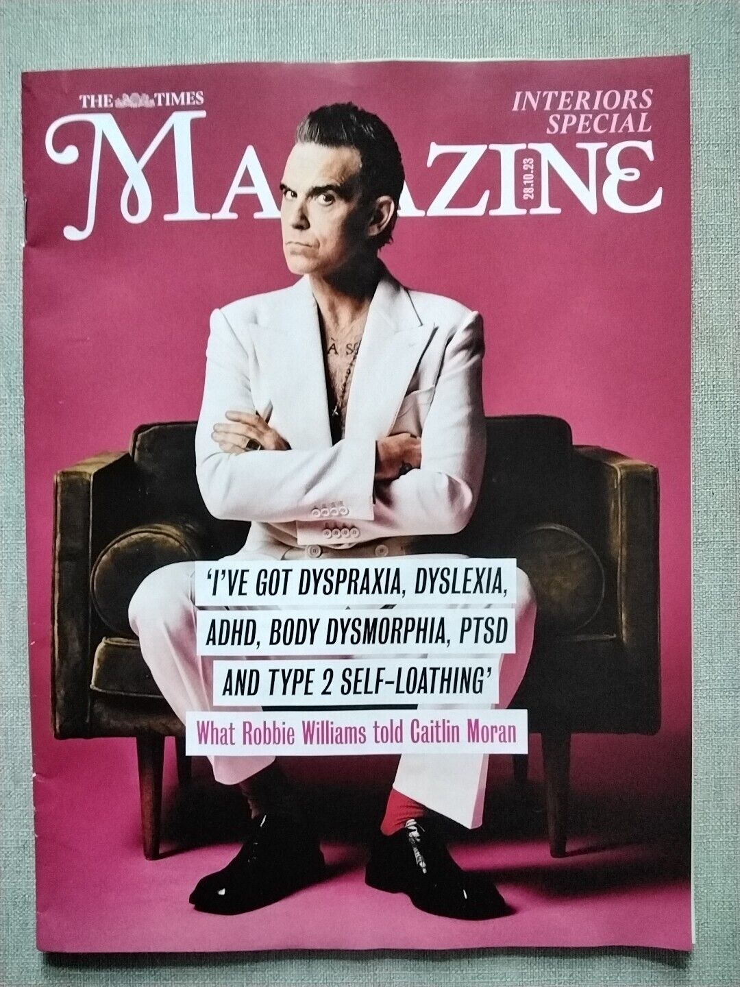 The Times Magazine Oct 28 2023 Robbie Williams