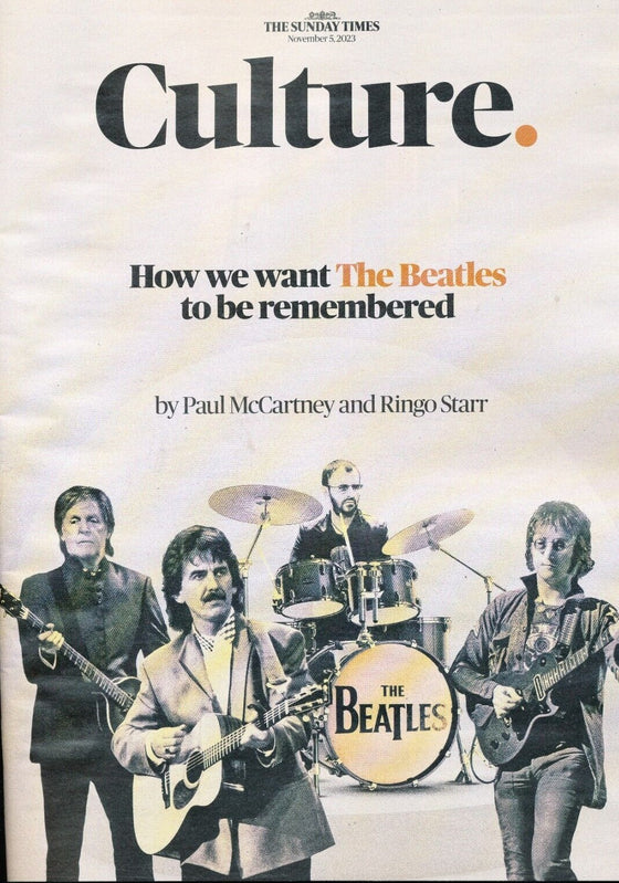 Culture Magazine November 5 2023 The Beatles Paul McCartney Ringo Starr