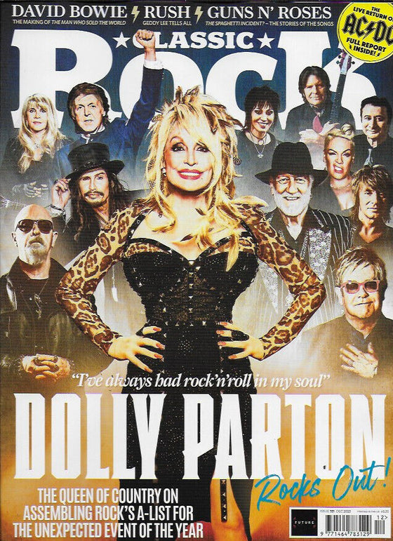CLASSIC ROCK - Issue 321 / December 2023 Dolly Parton Stevie Nicks P!nk Elton John