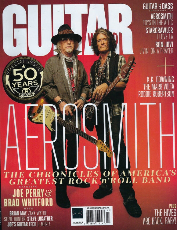 Guitar World Magazine ( Aerosmith ) December 2023