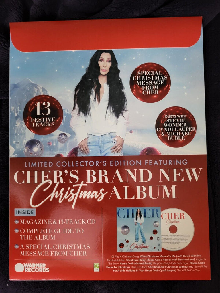 Cher Official Christmas Magazine Includes Christmas CD Sealed Limited Edition