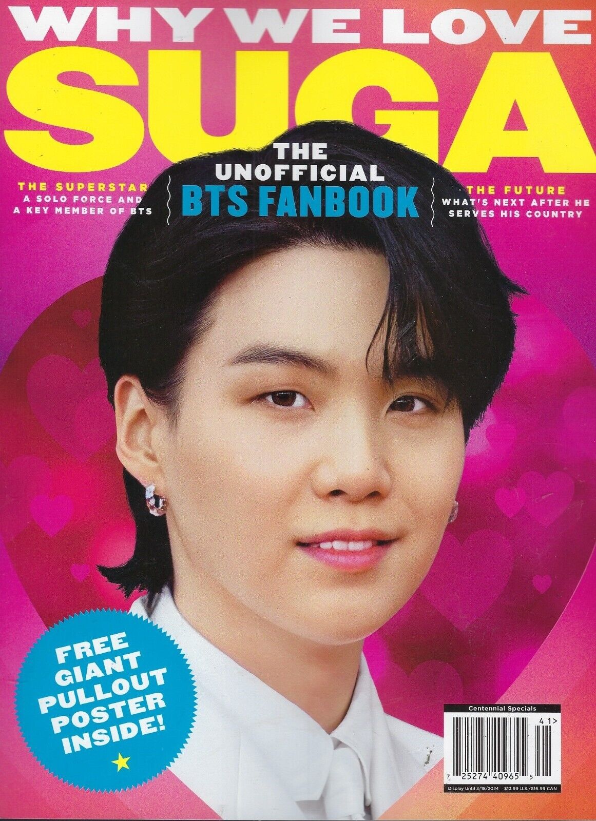 Why we love SUGA The Unofficial BTS Fan Book 82 Pages With Poster (FRE -  YourCelebrityMagazines