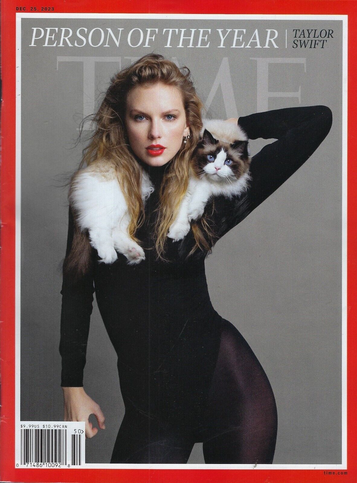TIME Person Of The Year 2023 - Taylor Swift - Cat Cover #3 (Slight