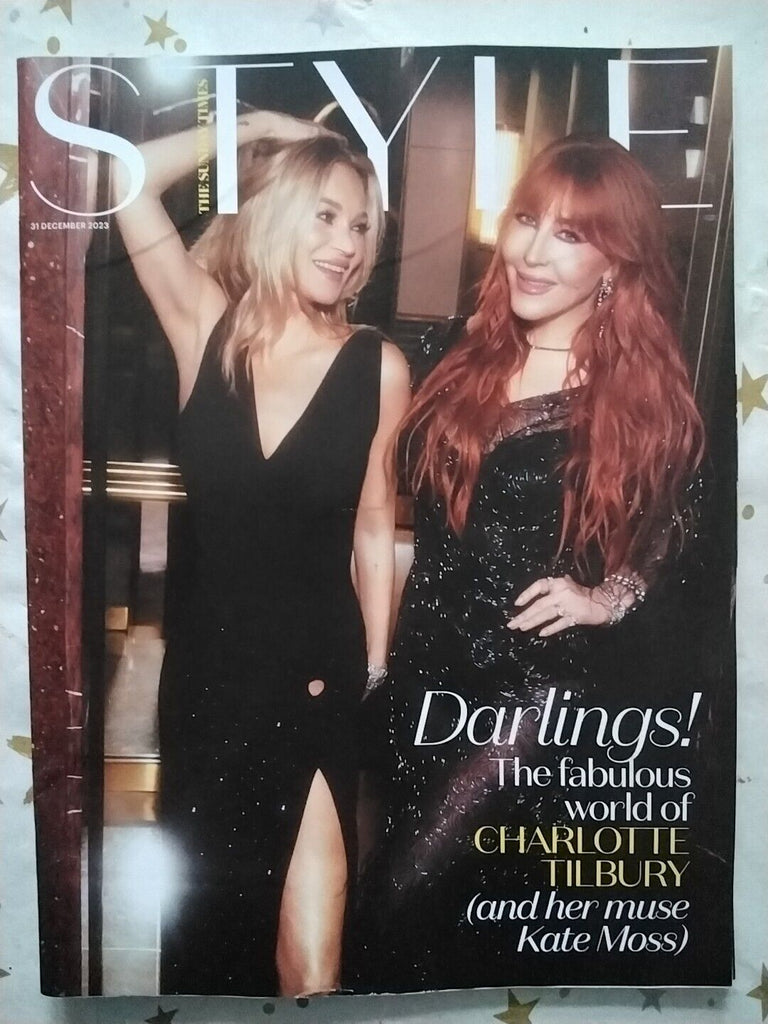Style Magazine 31/12/2023 KATE MOSS Charlotte Tilbury Nicholas Galitzine