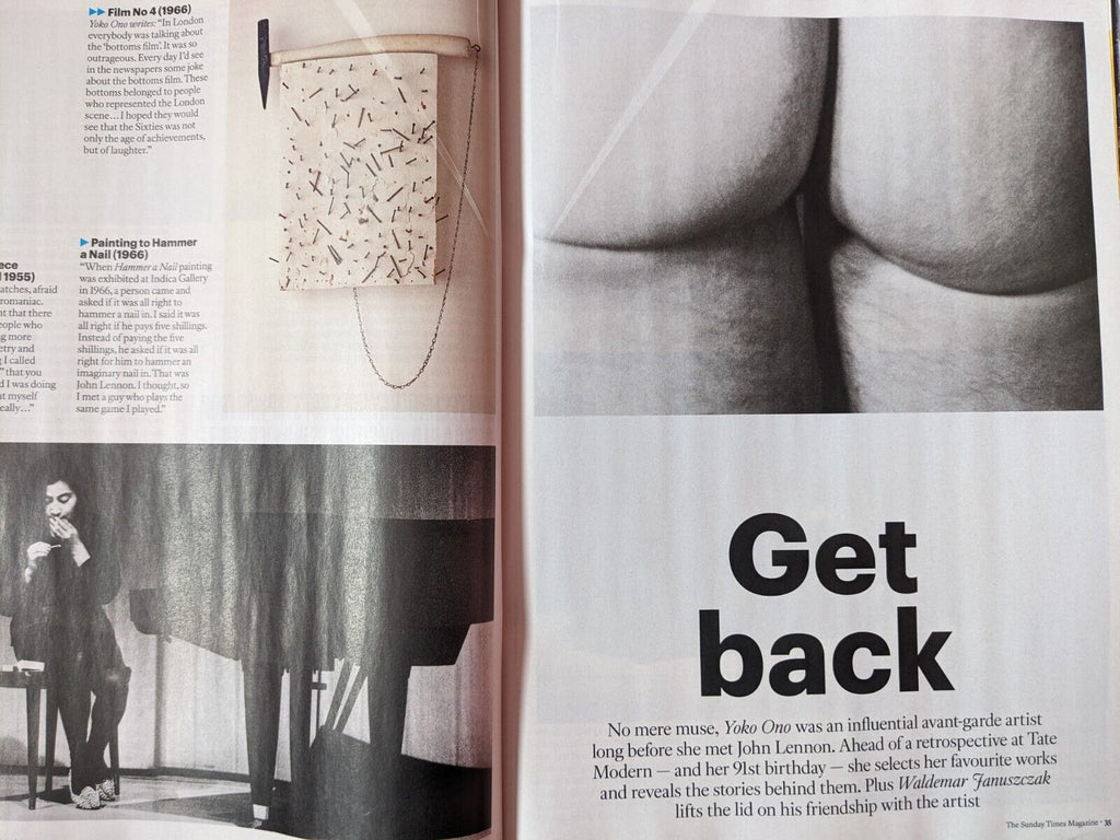 SUNDAY TIMES Mag 04/02/2024 YOKO ONO interview JOHN LENNON The Beatles