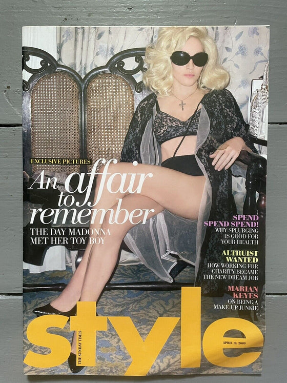 UK STYLE magazine - April 2009 Madonna Photo Cover Shoot Jesus Luz Male Model