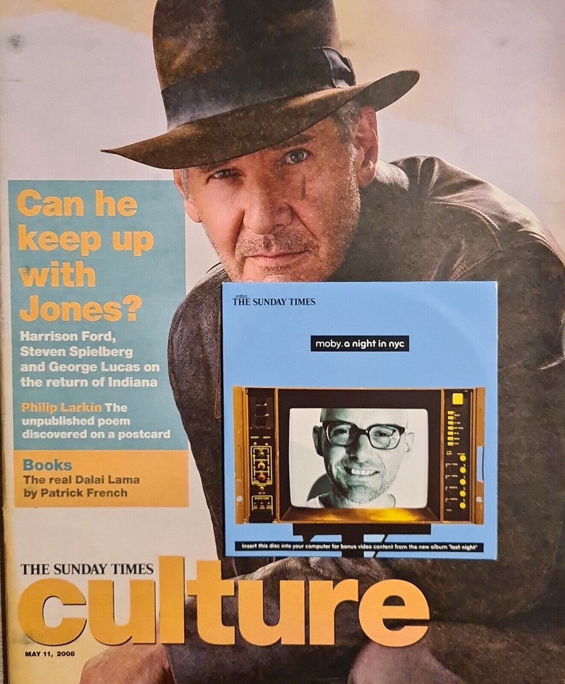 Sunday Times Culture Magazine May 11th 2008 - Harrison Ford Indiana Jones