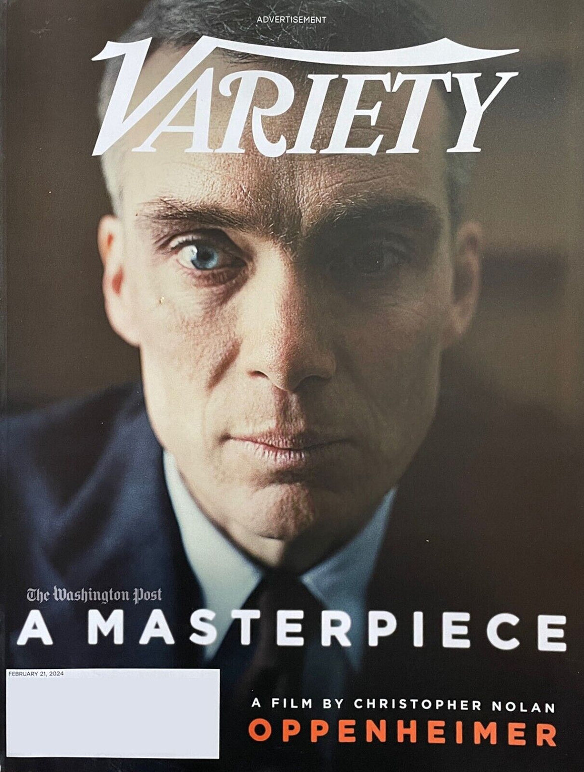 Variety Magazine February 21 2024 OPPENHEIMER Cillian Murphy