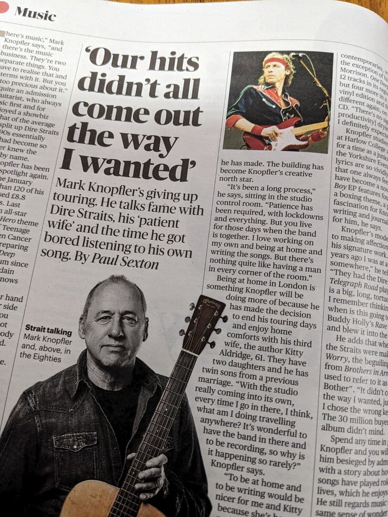 Culture Magazine 7th April 2024 Mark Knopfler Dire Straits