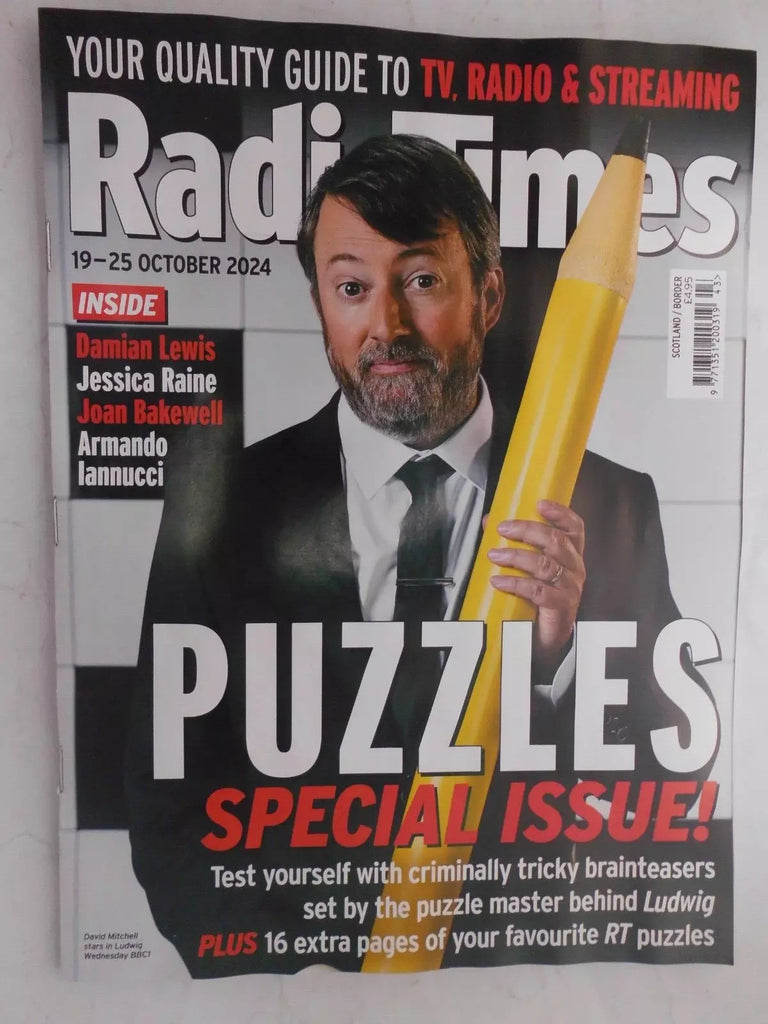Radio Times magazine 19 Oct 2024 David Mitchell Daniel Bruhl Alex Horne Leonard Cohen
