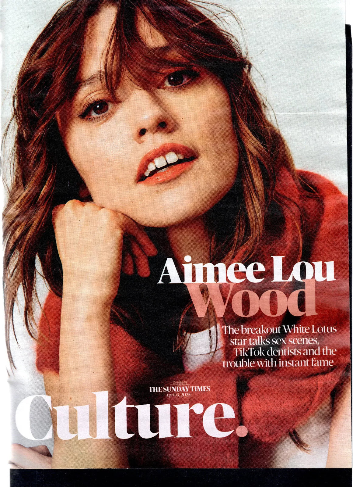 Culture Magazine April 6 2025 Aimee Lou Wood The White Lotus