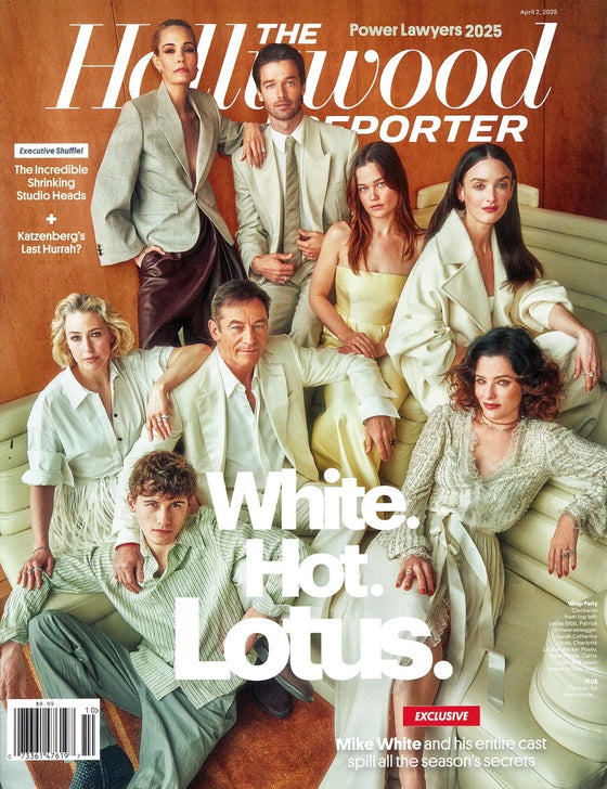 The Hollywood Reporter April 2nd 2025 White Lotus Sam Nivola Walton Goggins Arnas Fedaravičius