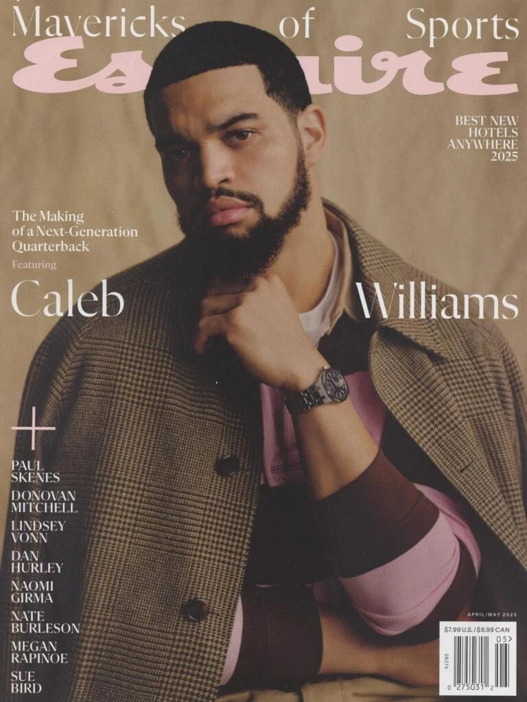 Esquire USA Magazine April/May 2025 Caleb Williams