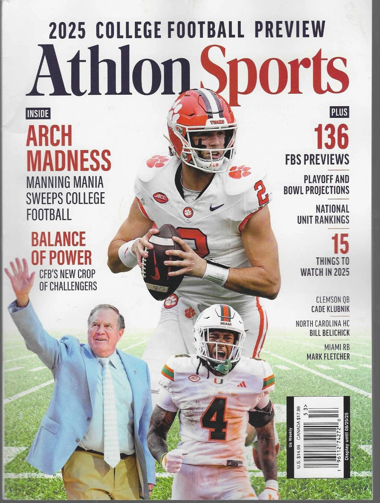 Athlon Sports 2025 College Football Preview Clemson Cover