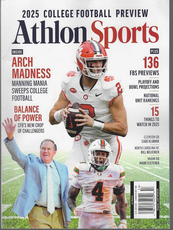 Athlon Sports 2025 College Football Preview Clemson Cover