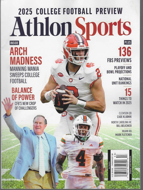 Athlon Sports 2025 College Football Preview Clemson Cover