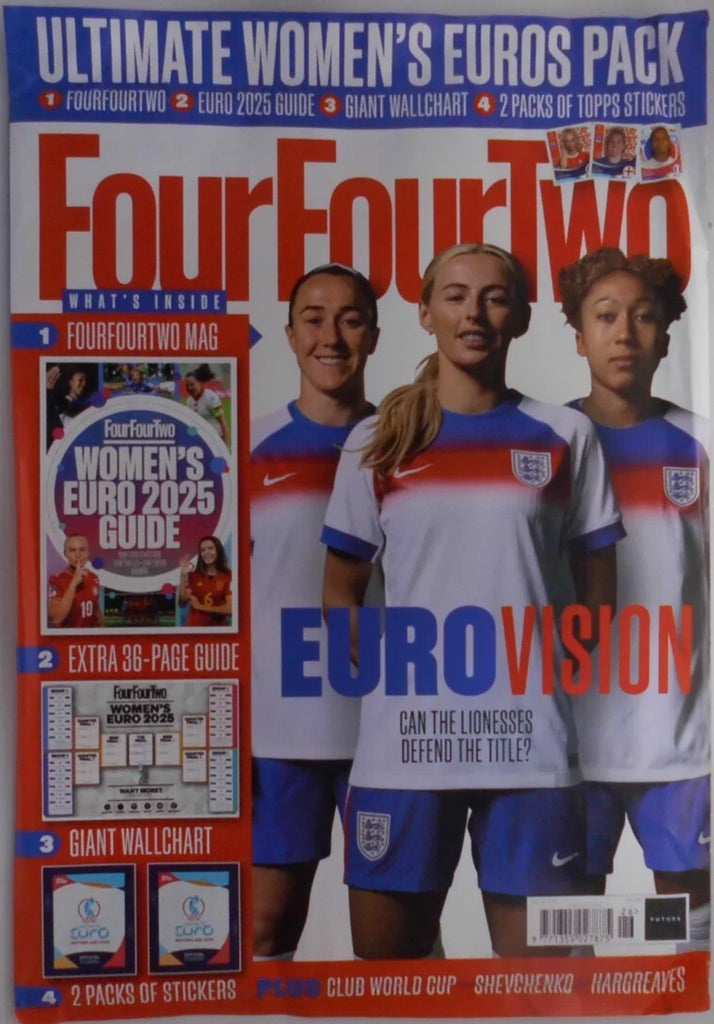Four Four Two Magazine - Summer 2025 - Women's Euro 2025 Lionesses - Wallchart - Stickers