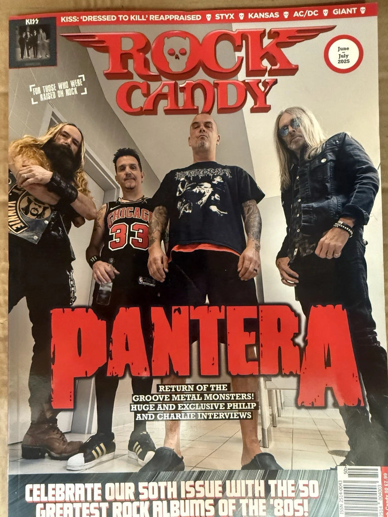 ROCK CANDY #50 June-July 2025 Pantera, Kiss + 50 Greatest Rock albums of the '80s