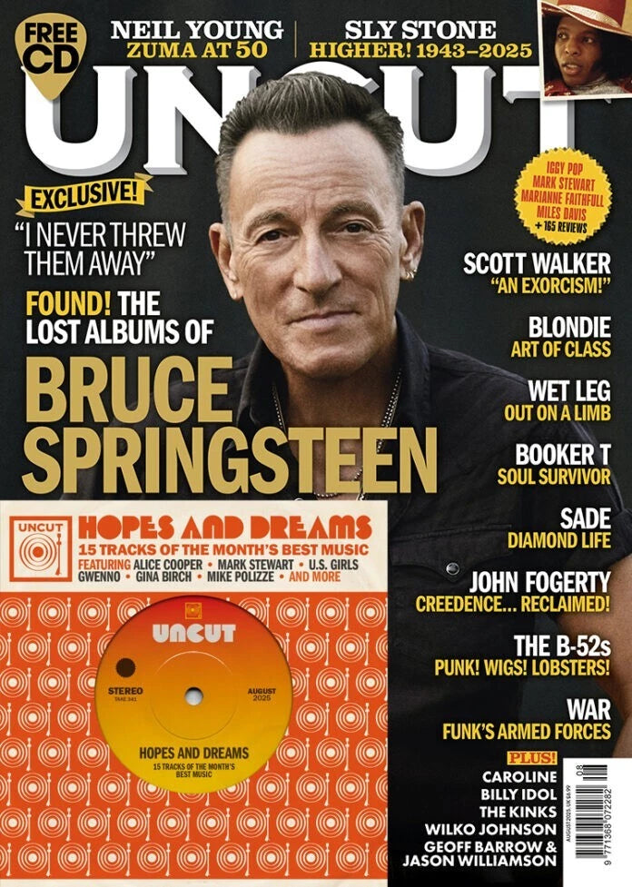 Uncut Magazine (UK) - August 2025 - Bruce Springsteen - Sly Stone - Neil Young Wet Leg