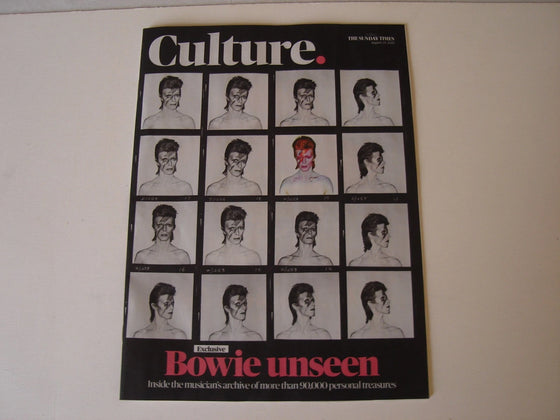 DAVID BOWIE - SUNDAY TIMES CULTURE MAGAZINE 24 AUGUST 2025 V&A MUSEUM