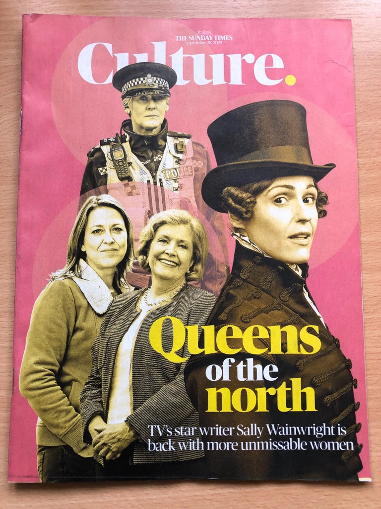 SURANNE JONES Sarah Lancashire Sally Wainwright SUNDAY TIMES CULTURE MAGAZINE 28 SEPT 2025