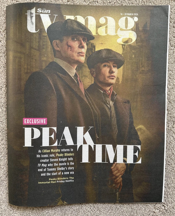 Sun TV Mag 14th March 2026 Peaky Blinders Cillian Murphy