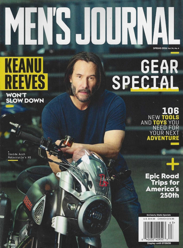 Men's Journal Spring 2026 Keanu Reeves
