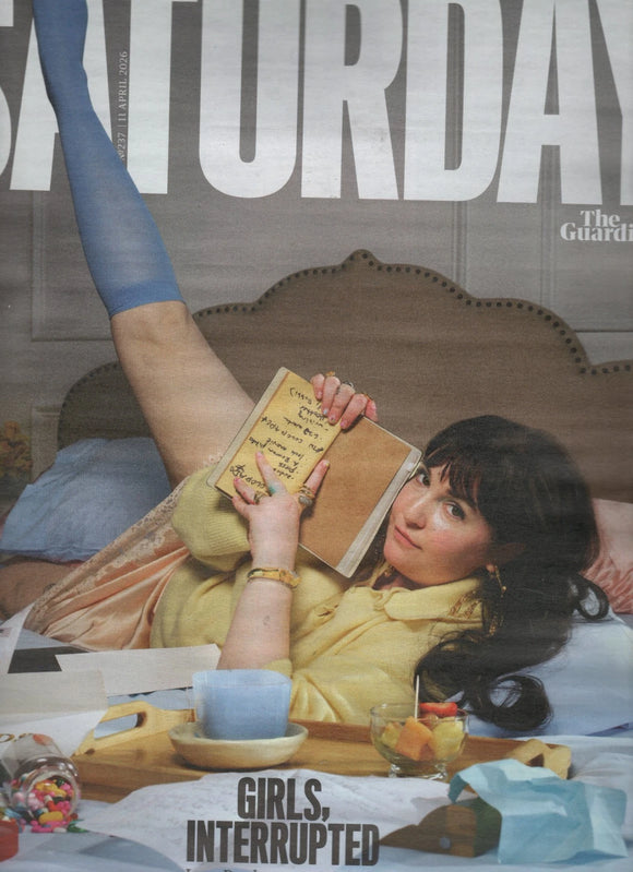 Saturday Guardian Magazine Lena Dunham 11th April 2026 Charlotte Riley Tom Hardy