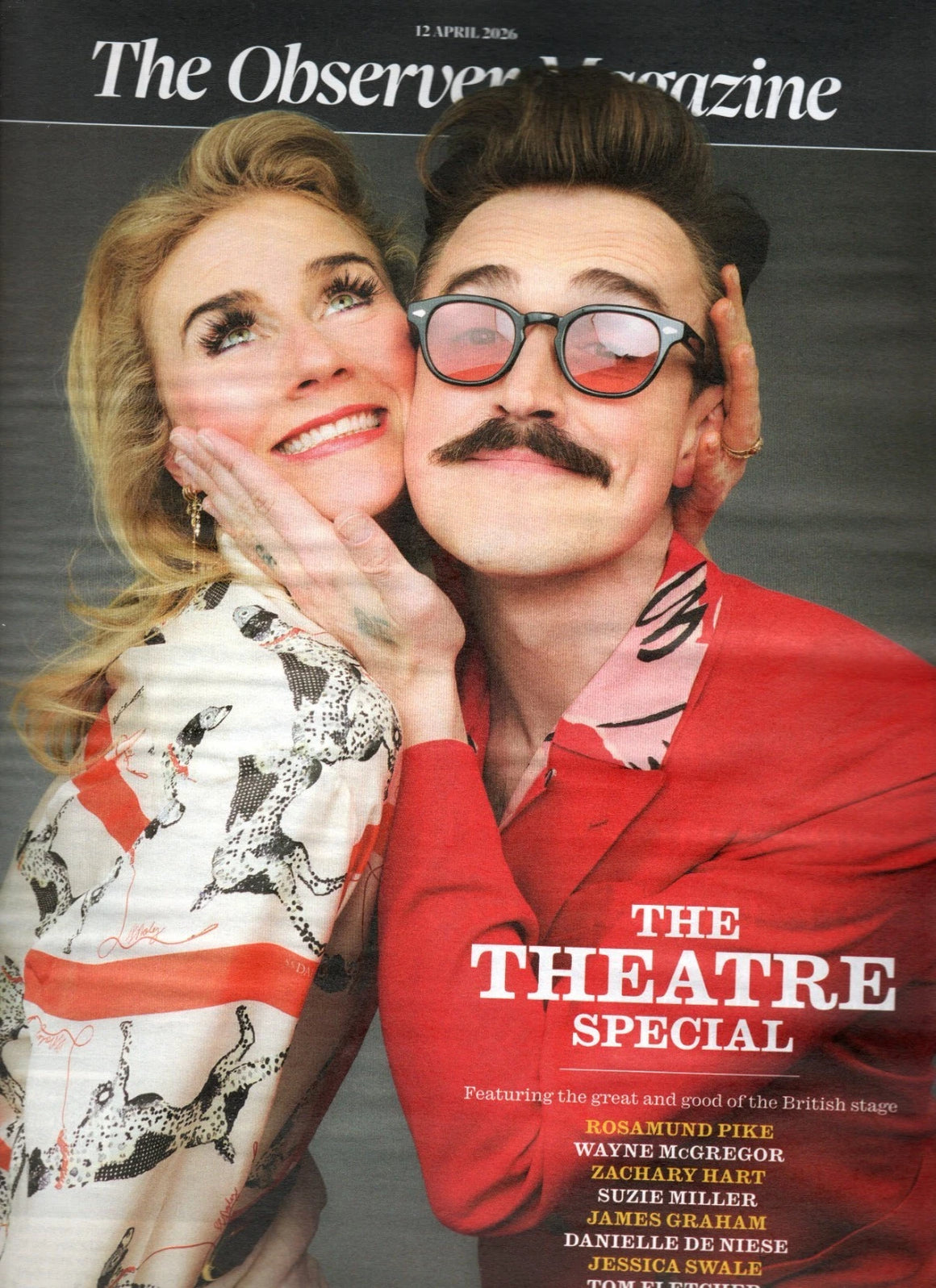 OBSERVER Magazine 12 April 2026 - Tom Fletcher McFly Rosamund Pike Jessica Swale Jack Holden Jane Krakowski