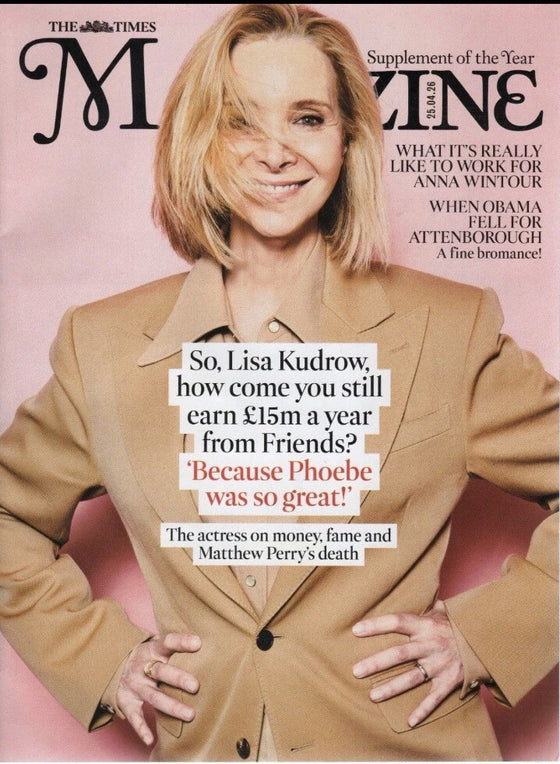 THE TIMES Magazine April 25 2026 LISA KUDROW Evan Rachel Wood Marilyn Manson Matthew Perry
