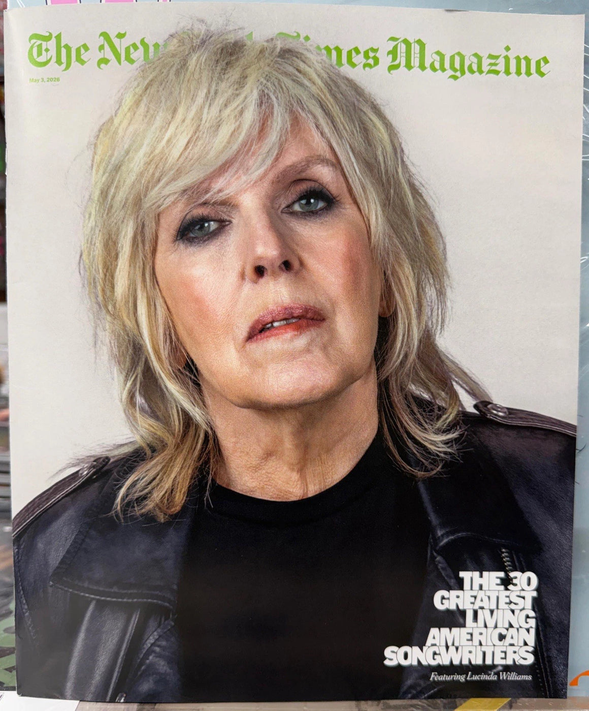 LUCINDA WILLIAMS GREATEST AMERICAN SONGWRITERS NY TIMES MAGAZINE MAY 2026