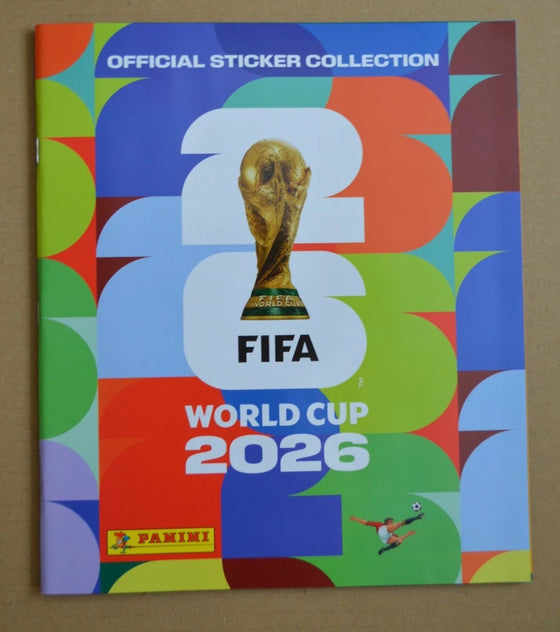 Panini FIFA World Cup 2026 UK EMPTY Soft Cover Sticker Album + 6 stickers inside