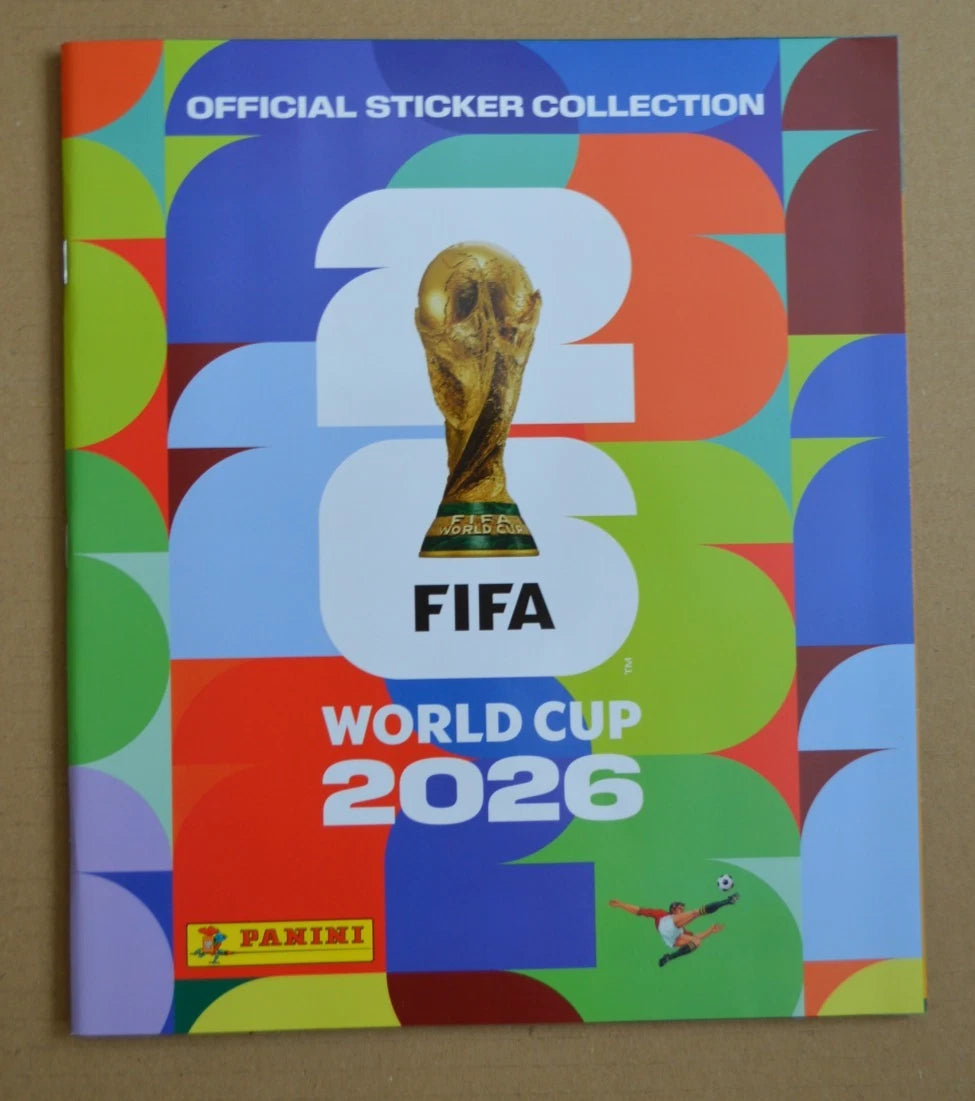 Panini FIFA World Cup 2026 UK EMPTY Soft Cover Sticker Album + 6 stickers inside