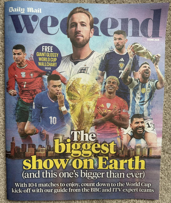 Daily Mail Weekend Magazine 6th June 2026 6/6/26 World Cup Preview