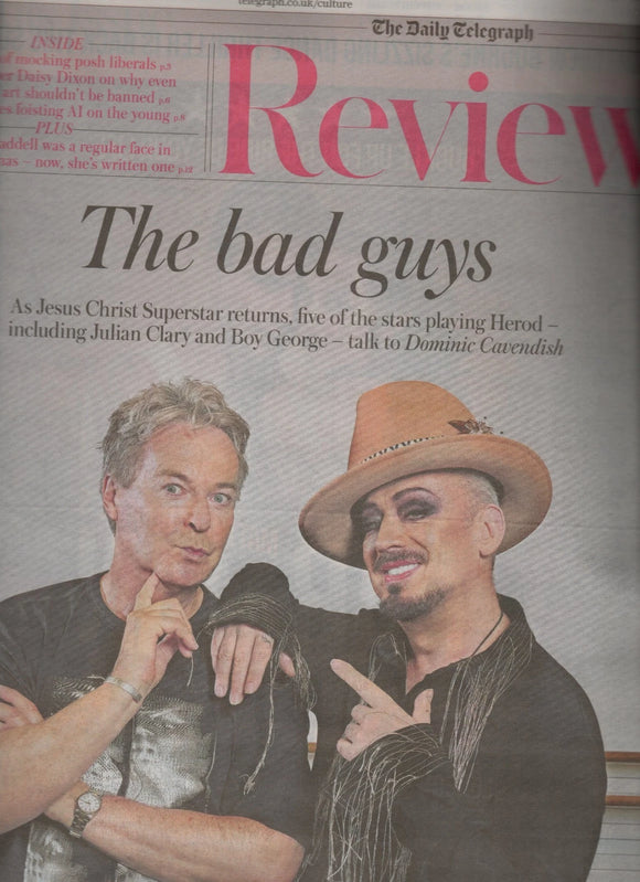 The Daily Telegraph Review 13 June 2026 Boy George & Julian Clary