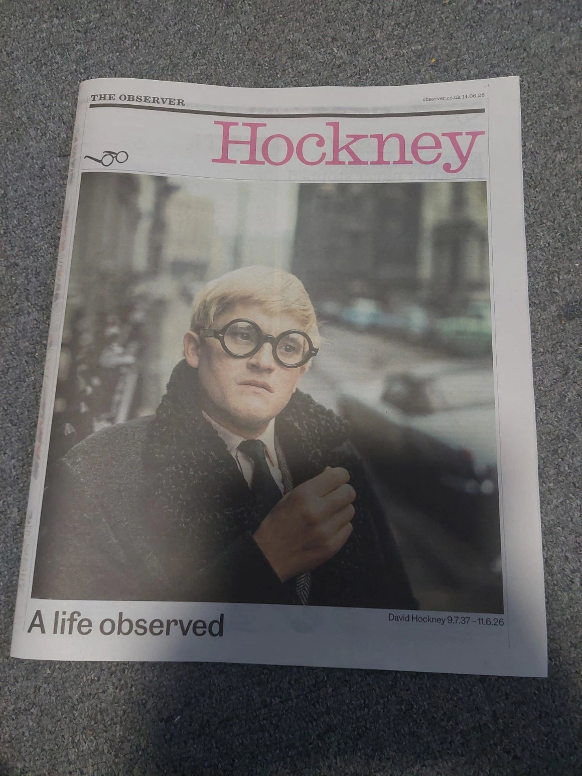 OBSERVER supplement 14 June 2026 DAVID HOCKNEY 12 page Tribute
