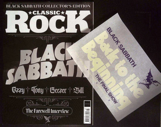 Classic Rock Magazine (UK) - July 2025 - Black Sabbath Farewell & Sticker