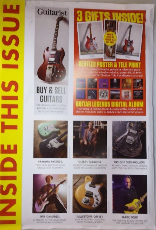 Guitarist Magazine Issue 537 June – Buy & Sell Guitars Special + The Beatles Poster & Telecaster Art Card