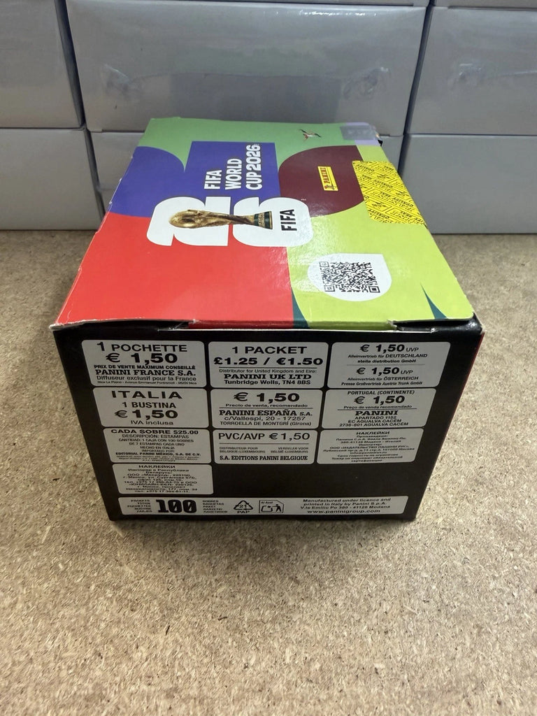 FIFA WORLD CUP 2026 Official Panini Sticker Collection - Sealed Box of 100 Packets