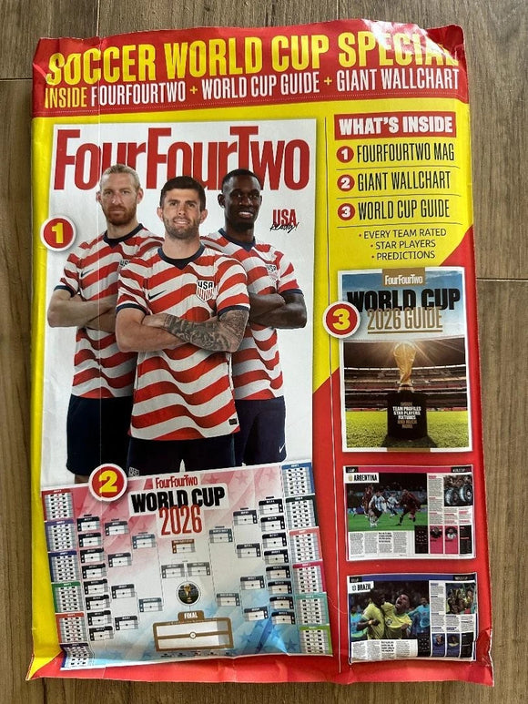 FourFourTwo Magazine – Ultimate World Cup 2026 Pack + Giant Wall Chart - Team USA