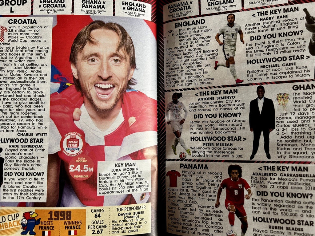 The Sun World Cup 2026 Tournament Guide Football Fixtures 48 Pages USA Mexico