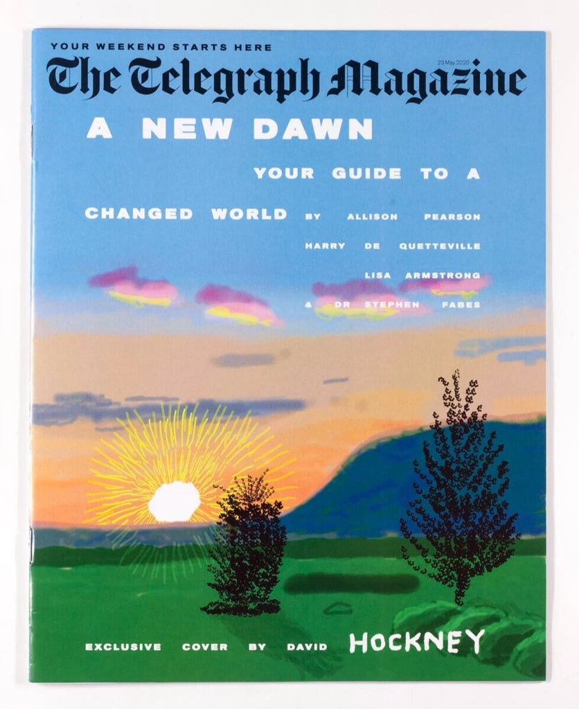 David Hockney EXCLUSIVE ARTWORK for TELEGRAPH MAGAZINE May 2020 Art A NEW DAWN